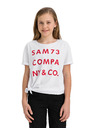 Sam 73 Bílé holčičí tričko s potiskem SAM 73