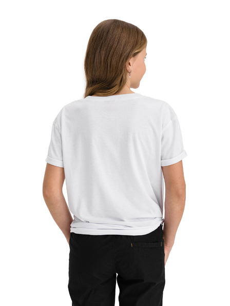 Sam 73 Bílé holčičí tričko s potiskem SAM 73