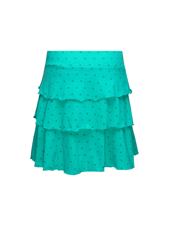 Sam 73 Tyrkysová holčičí vzorovaná sukně SAM 73