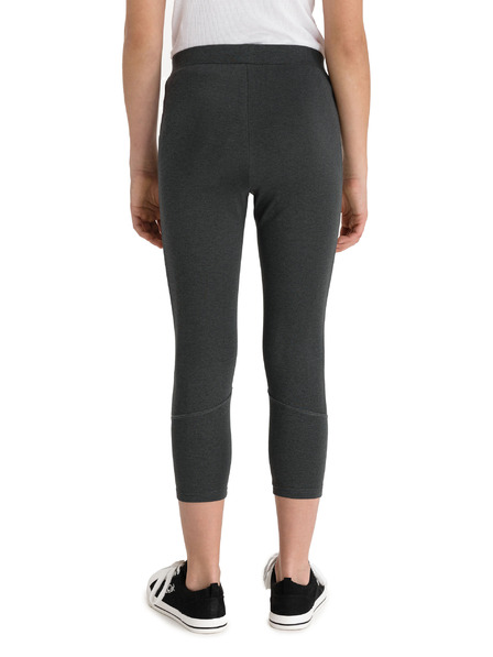 Sam 73 Tmavě šedé holčičí zkrácené legíny s potiskem SAM 73