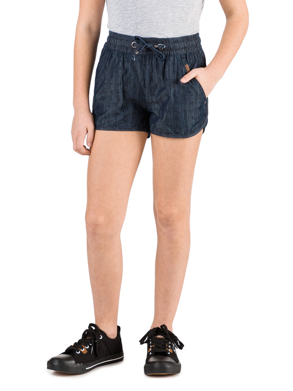 Sam 73 Tmavě modré holčičí vzorované džínové kraťasy SAM 73