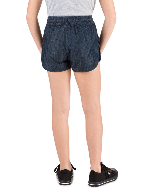 Sam 73 Tmavě modré holčičí vzorované džínové kraťasy SAM 73