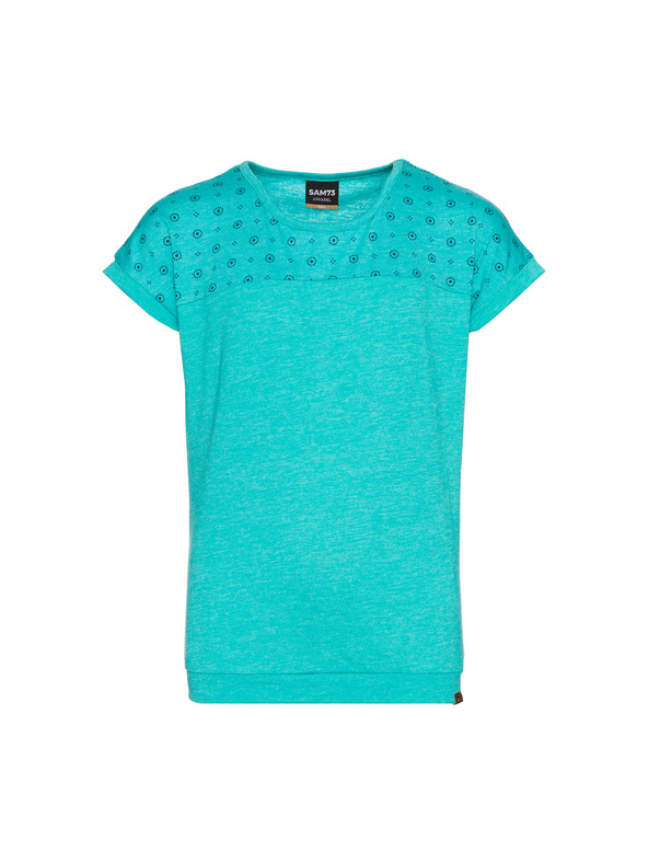 Sam 73 Zelené holčičí vzorované tričko SAM 73