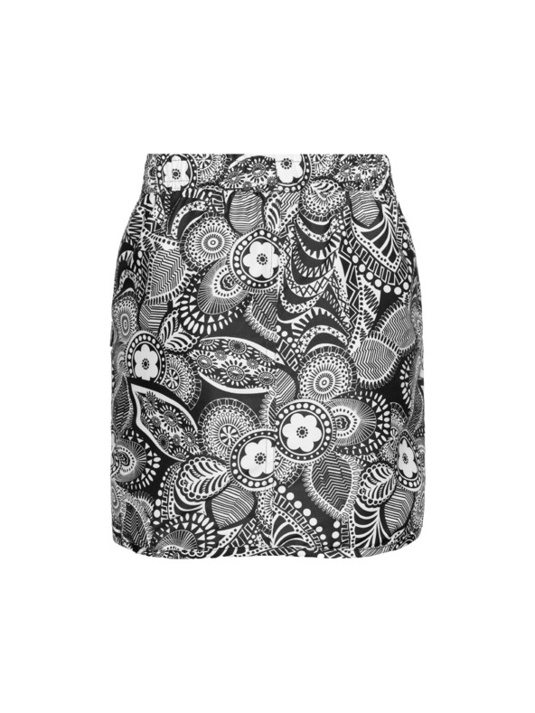 Sam 73 Tmavě šedá holčičí květovaná sukně SAM 73