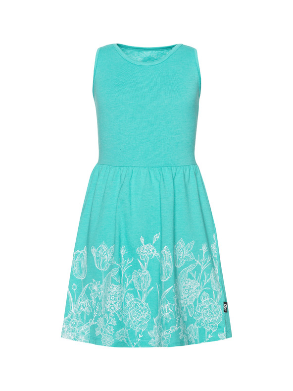 Sam 73 Zelené holčičí květované šaty SAM 73