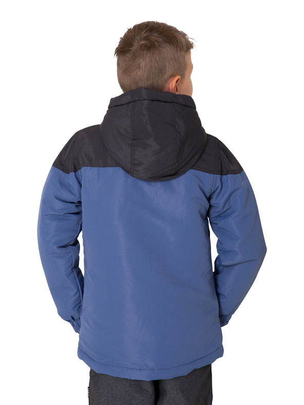 Sam 73 Černo-modrá klučičí zimní bunda s kapucí SAM 73 Luke