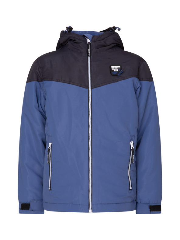 Sam 73 Černo-modrá klučičí zimní bunda s kapucí SAM 73 Luke