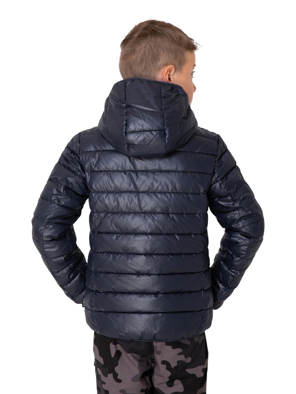 Sam 73 Tmavě modrá klučičí prošívaná zimní bunda s kapucí SAM 73 Jonah