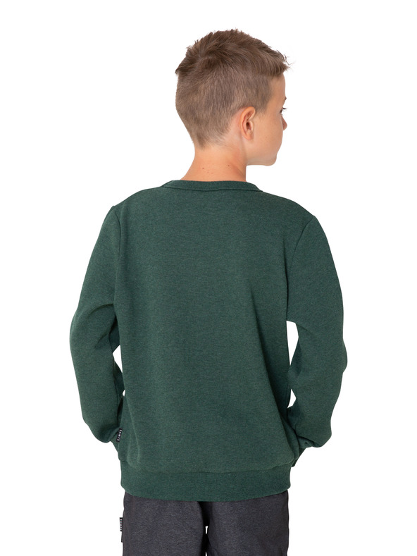 Sam 73 Tmavě zelená klučičí mikina s potiskem SAM 73 Brandon