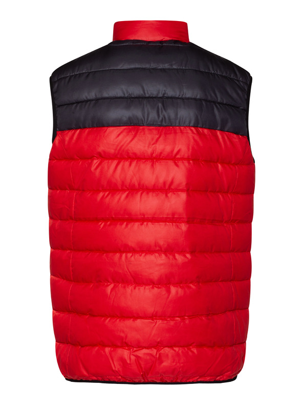 Sam 73 Černo-červená pánská prošívaná vesta SAM 73 Donald