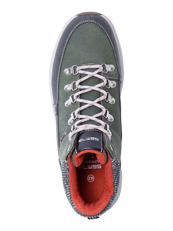 Sam 73 Šedo-zelené pánské kotníkové boty SAM 73 Carl