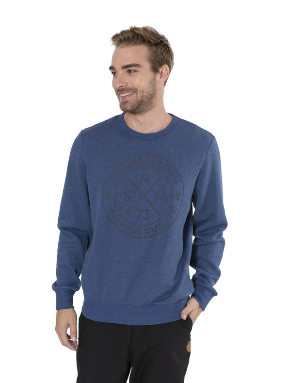 Sam 73 Modrá pánská mikina s potiskem SAM 73 Guy