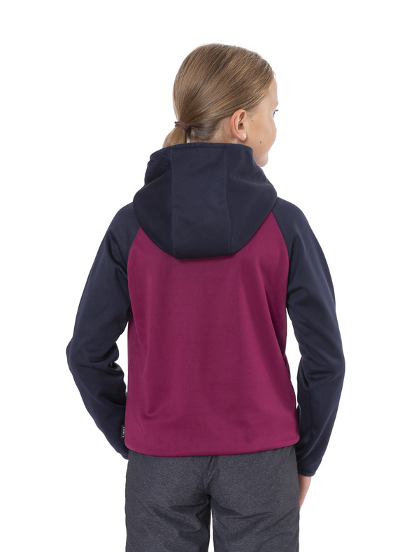 Sam 73 Modro-růžová holčičí mikina s potiskem a s kapucí SAM 73 Fleur