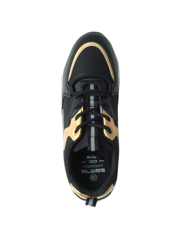 Sam 73 Zlato-černé dámské boty SAM 73 Nona