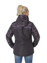 Sam 73 Růžovo-černá dámská žíhaná zimní bunda SAM 73