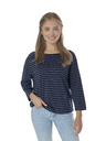 Sam 73 Tmavě modré dámské pruhované tričko SAM 73