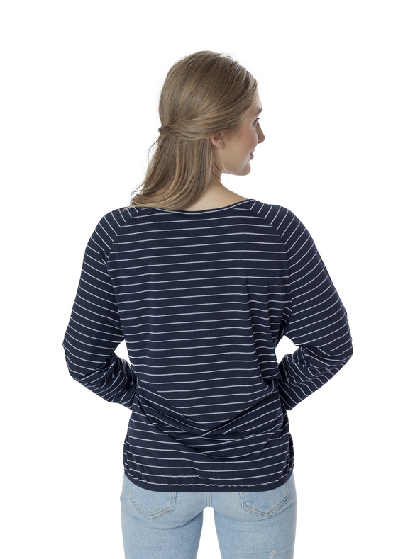 Sam 73 Tmavě modré dámské pruhované tričko SAM 73