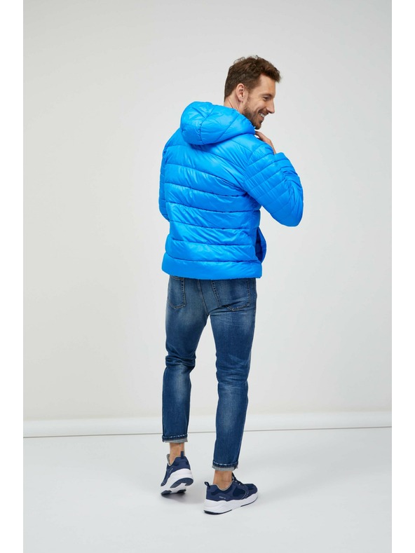 Sam 73 Modrá pánská prošívaná bunda Sam 73