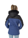 Sam 73 Černo-modrá dámská zimní bunda s kapucí SAM 73