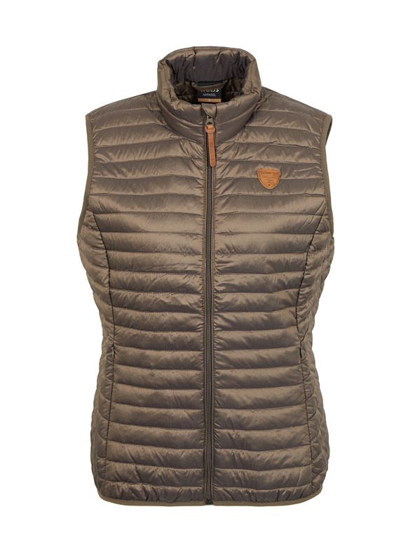 Sam 73 Hnědá dámská prošívaná vesta Sam 73