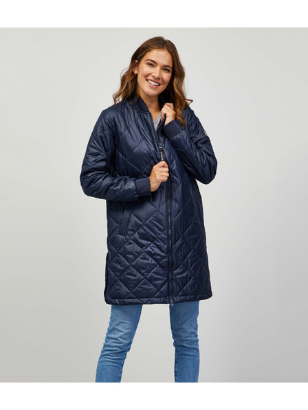 Sam 73 Tmavě modrý dámský prošívaný kabát Sam 73