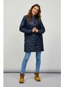 Sam 73 Tmavě modrý dámský prošívaný kabát Sam 73