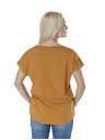 Sam 73 Hořčicové dámské tričko s potiskem SAM 73