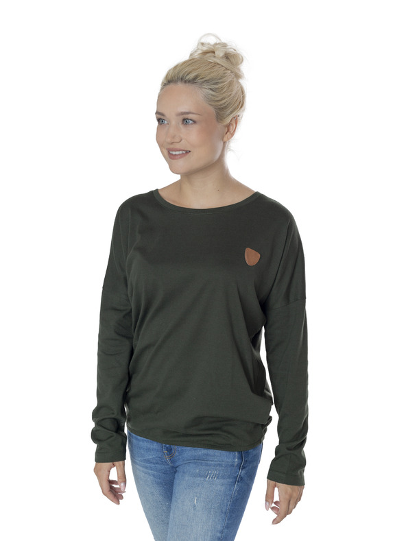 Sam 73 Tmavě zelené dámské tričko SAM 73