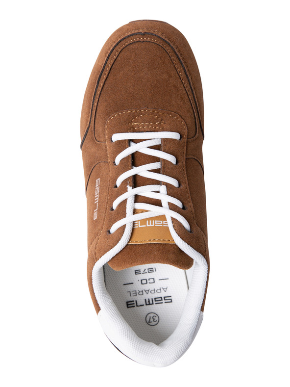 Sam 73 Bílo-hnědé dámské tenisky v semišové úpravě SAM 73