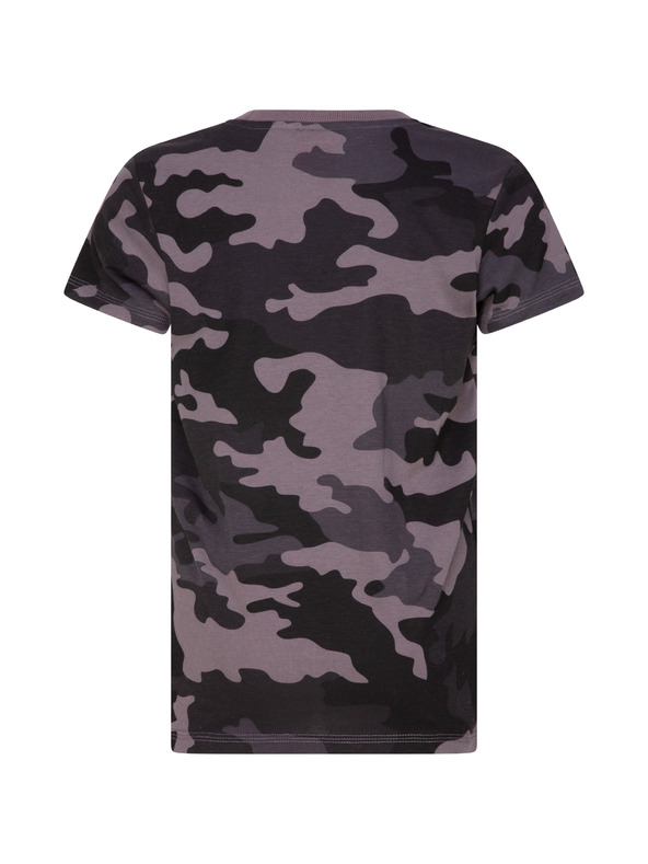 Sam 73 Šedé klučičí maskáčové tričko SAM 73