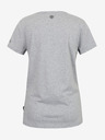 Sam 73 Světle šedé dámské žíhané tričko SAM 73 Una