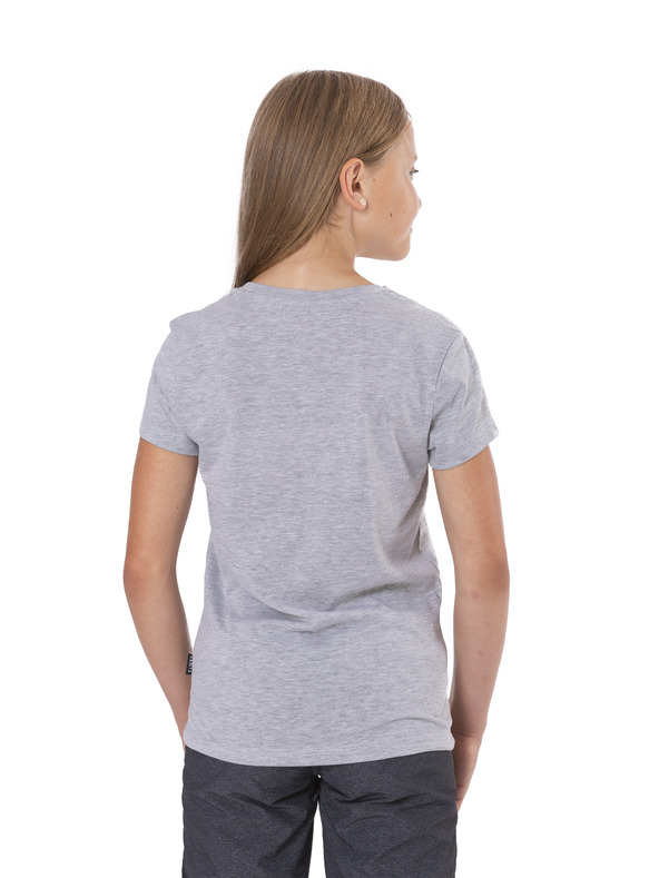 Sam 73 Světle šedé holčičí tričko s potiskem SAM 73