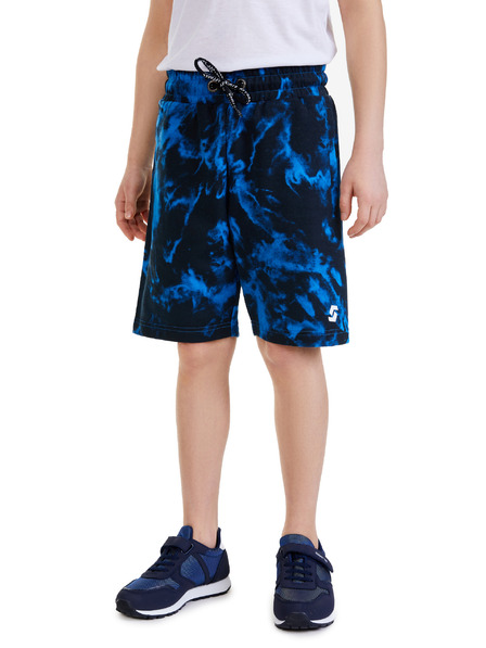 Sam 73 Modré chlapecké vzorované kraťasy SAM 73 Graham
