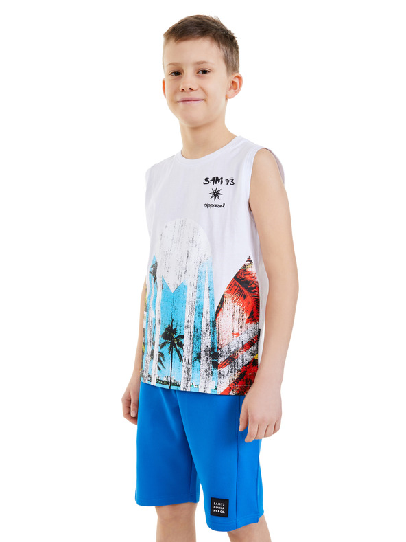 Sam 73 Bílé klučičí tílko SAM 73 Julius