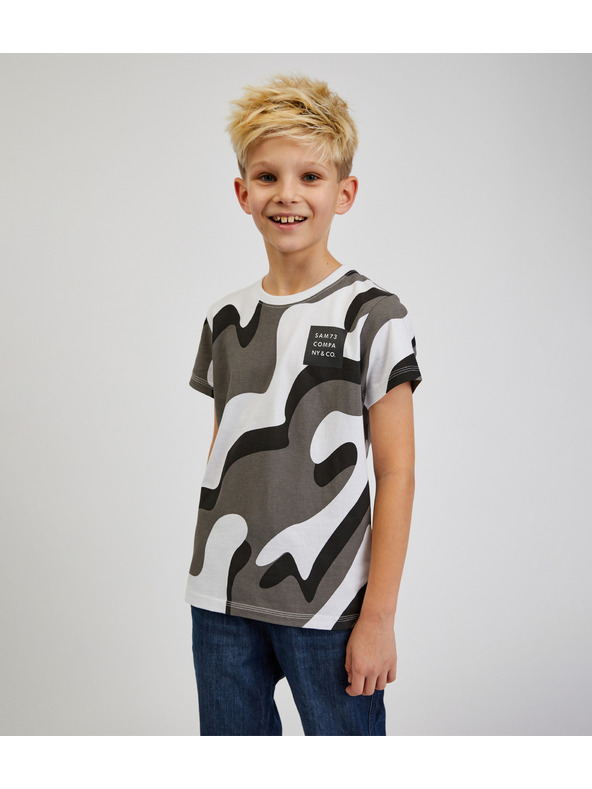 Sam 73 Šedé klučičí vzorované tričko  SAM 73 Oscar