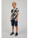 Sam 73 Šedé klučičí vzorované tričko  SAM 73 Oscar