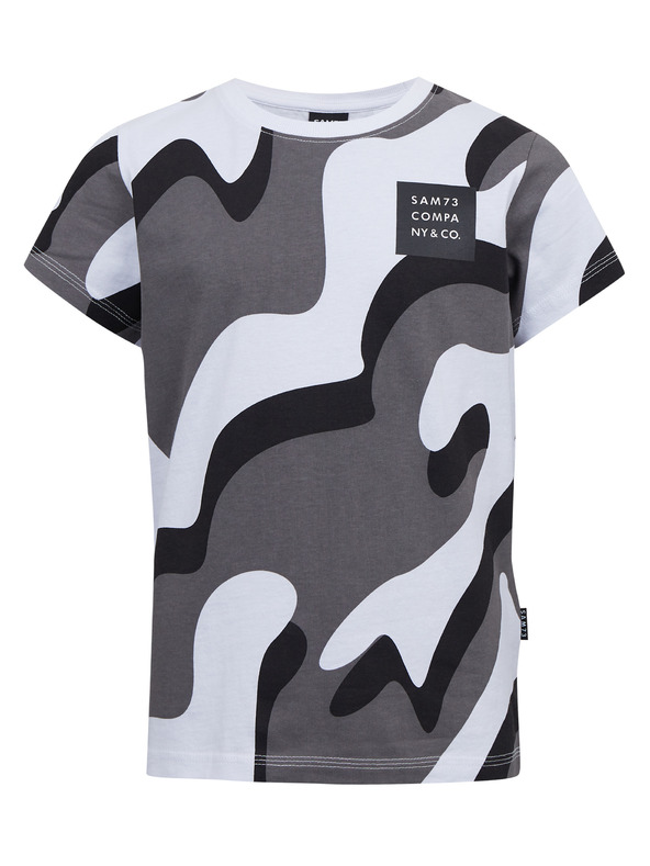 Sam 73 Šedé klučičí vzorované tričko  SAM 73 Oscar
