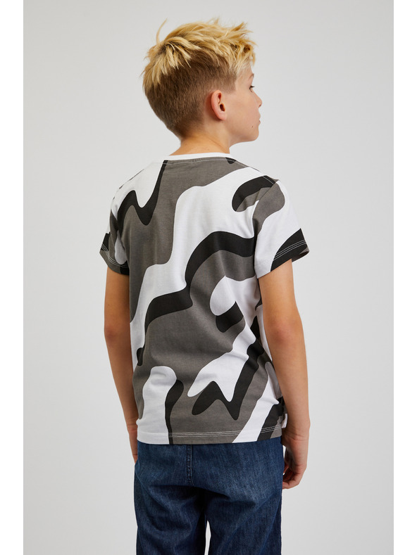 Sam 73 Šedé klučičí vzorované tričko  SAM 73 Oscar