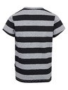 Sam 73 Černo-šedé klučičí pruhované tričko SAM 73 Stanley