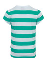 Sam 73 Bílo-zelené dětské pruhované tričko SAM 73 Siobhan
