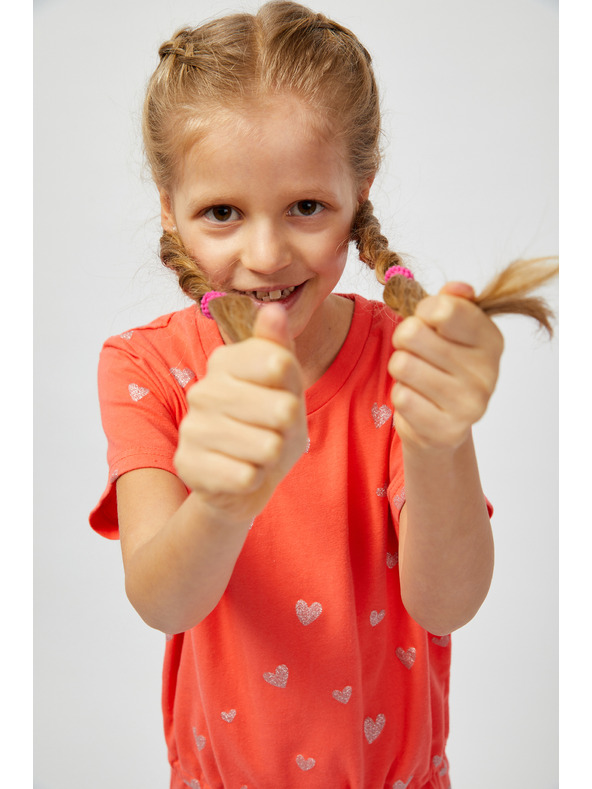 Sam 73 Korálové dívčí vzorované šaty SAM 73 Welo