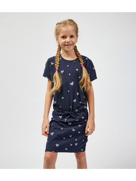 Sam 73 Tmavě modré dívčí vzorované šaty SAM 73 Welo