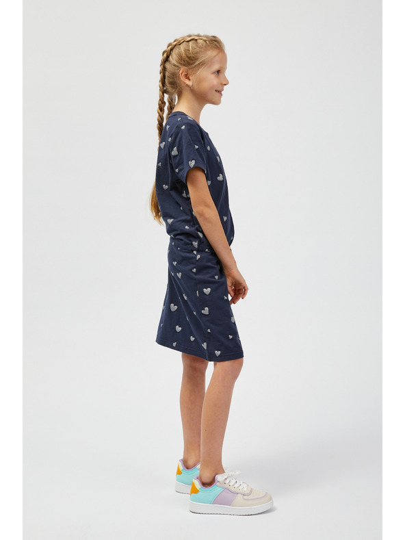 Sam 73 Tmavě modré dívčí vzorované šaty SAM 73 Welo