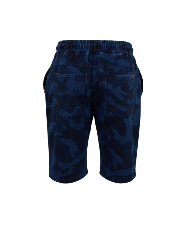 Sam 73 Tmavě modré pánské vzorované kraťasy SAM 73 Joseph