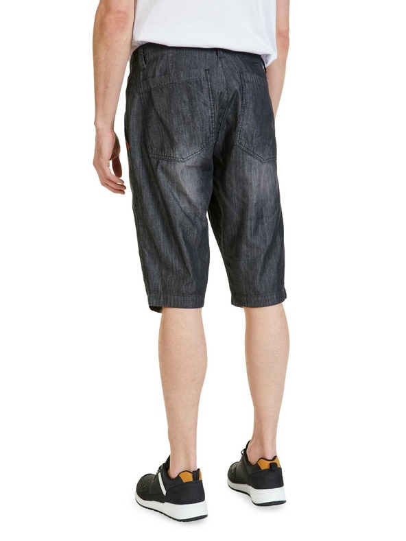 Sam 73 Černé pánské džínové kraťasy SAM 73 Kieran