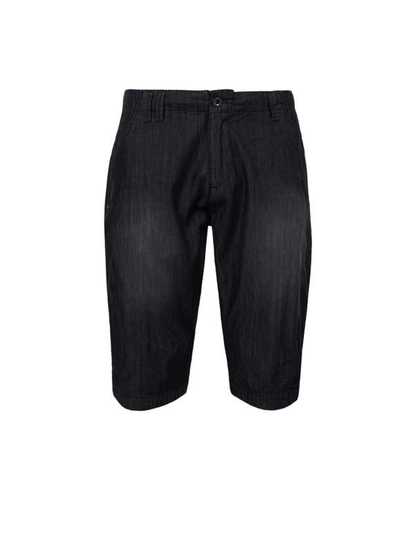 Sam 73 Černé pánské džínové kraťasy SAM 73 Kieran