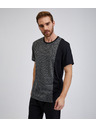 Sam 73 Černé pánské vzorované tričko SAM 73 Paul