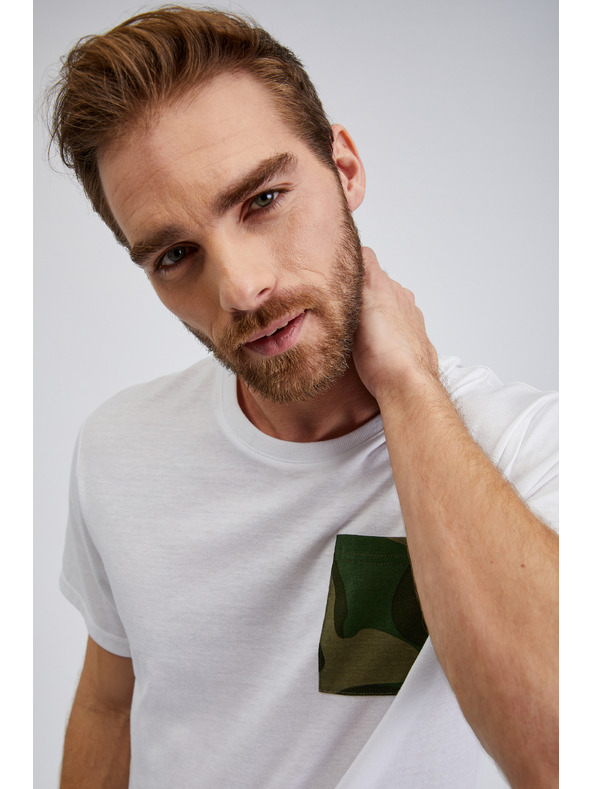 Sam 73 Bílé pánské tričko SAM 73 Sean