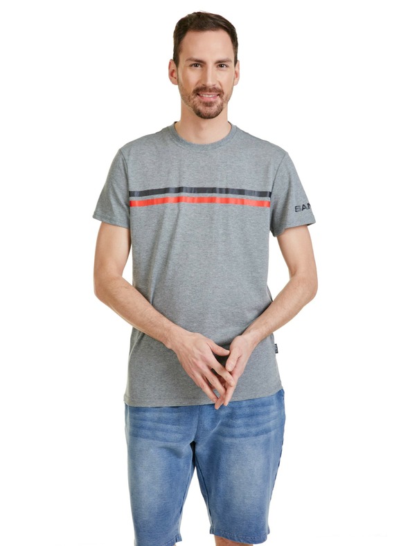 Sam 73 Šedé pánské tričko SAM 73 Larry