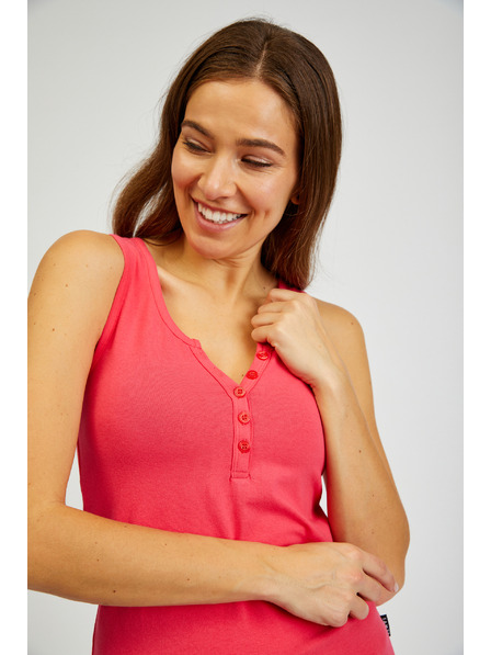 Sam 73 Tmavě růžové dámské basic tílko SAM 73 India